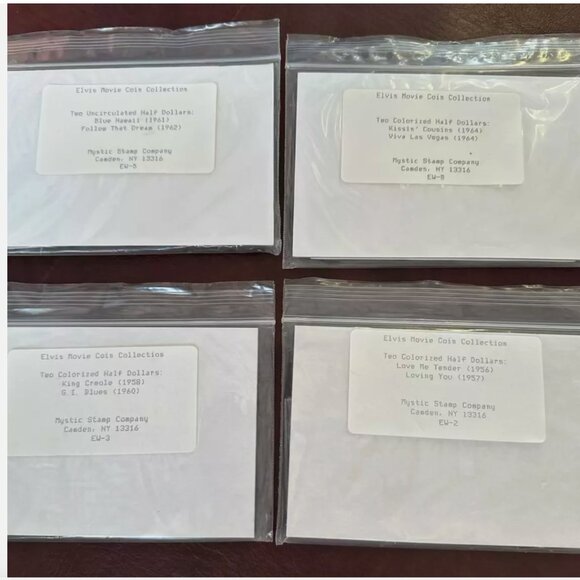 Set of 16 Elvis Movie Uncirculated Colorized Half Dollars Coin Collection - Picture 2 of 4